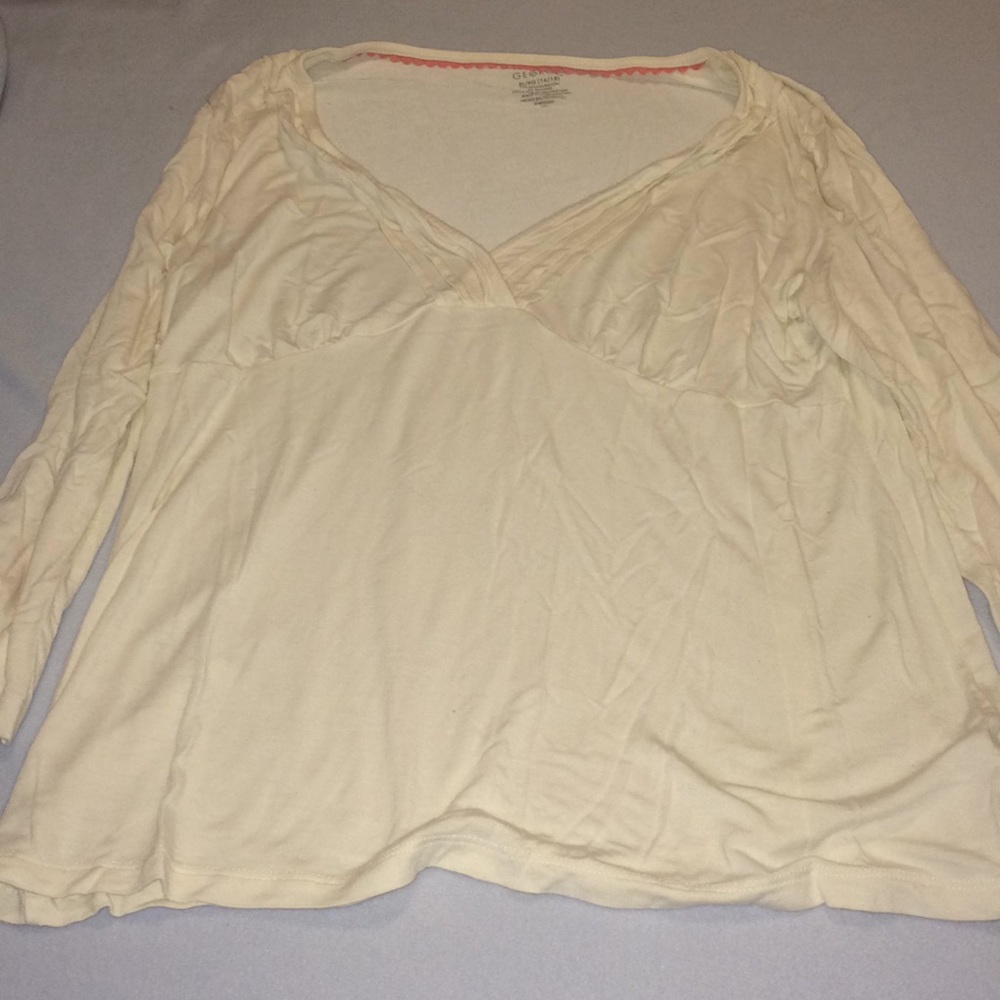 3/12 4/15!! XL Georges 3/4 length sleeve top